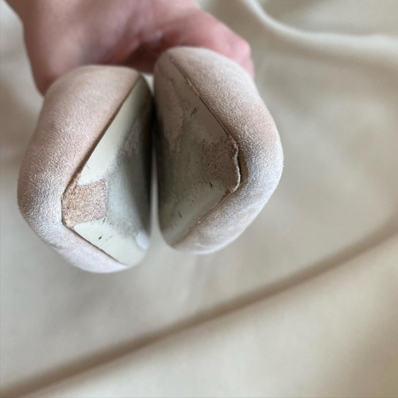 Armani Ballet Pink Suede Flats, size 38.5 - Picture 7 of 9